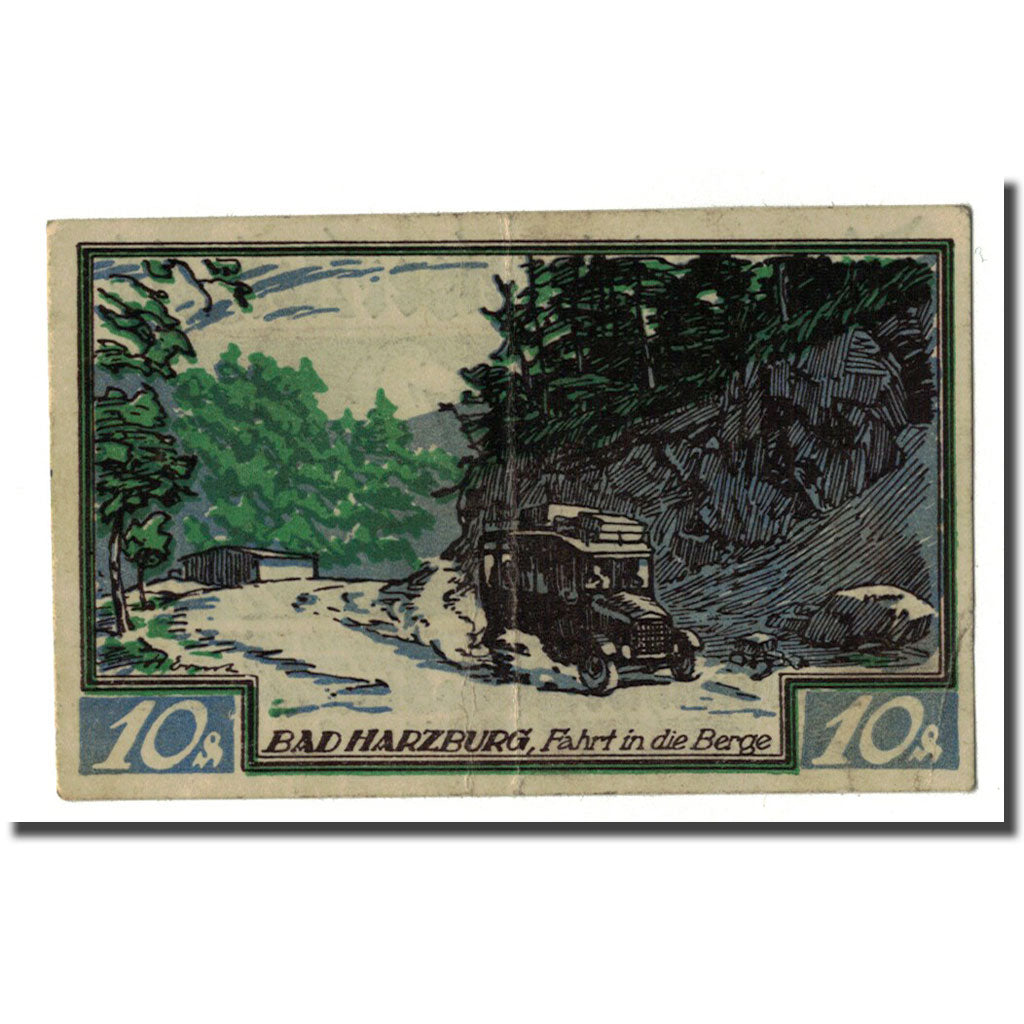 Billet, Allemagne, Braunschweig, 10 Pfennig, paysage, 1921, 1921-05-01, SPL