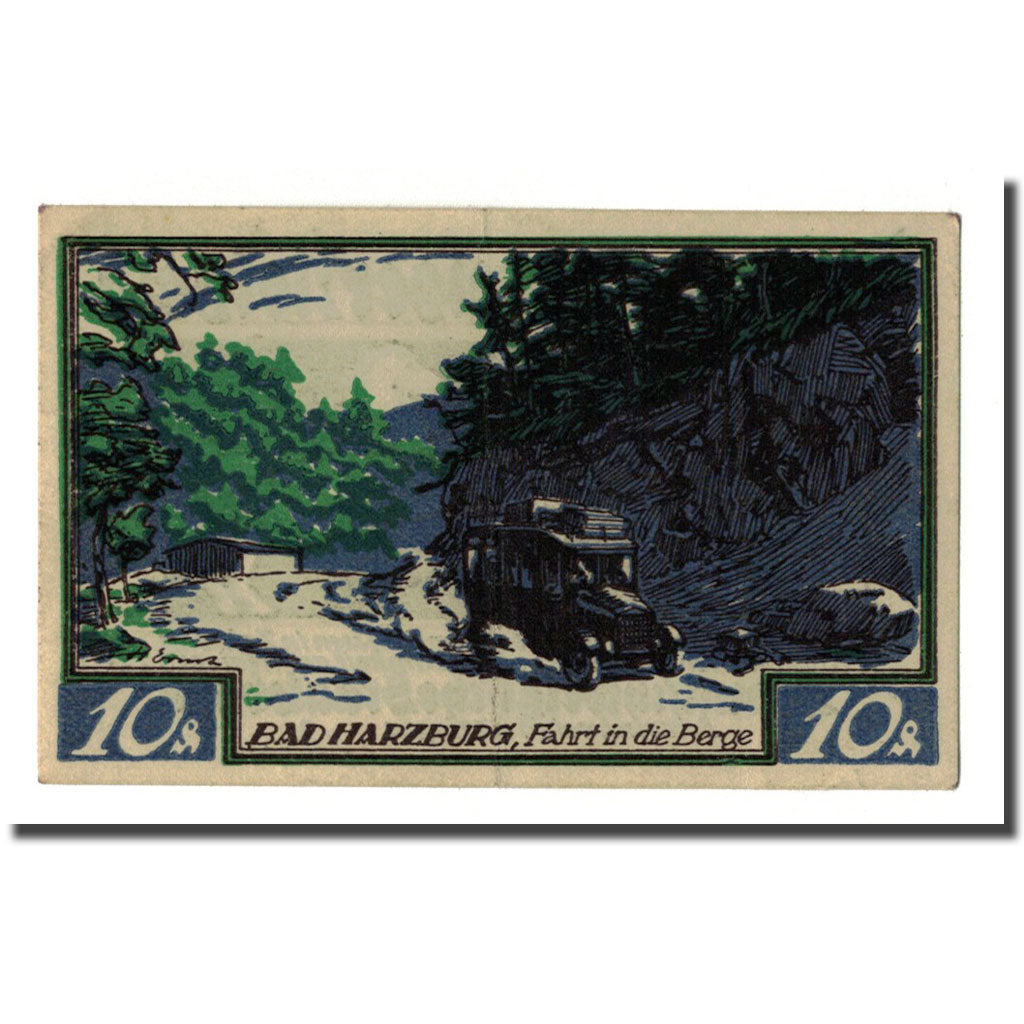 Billet, Allemagne, Braunschweig, 10 Pfennig, paysage 2, 1921, 1921-05-01, SPL