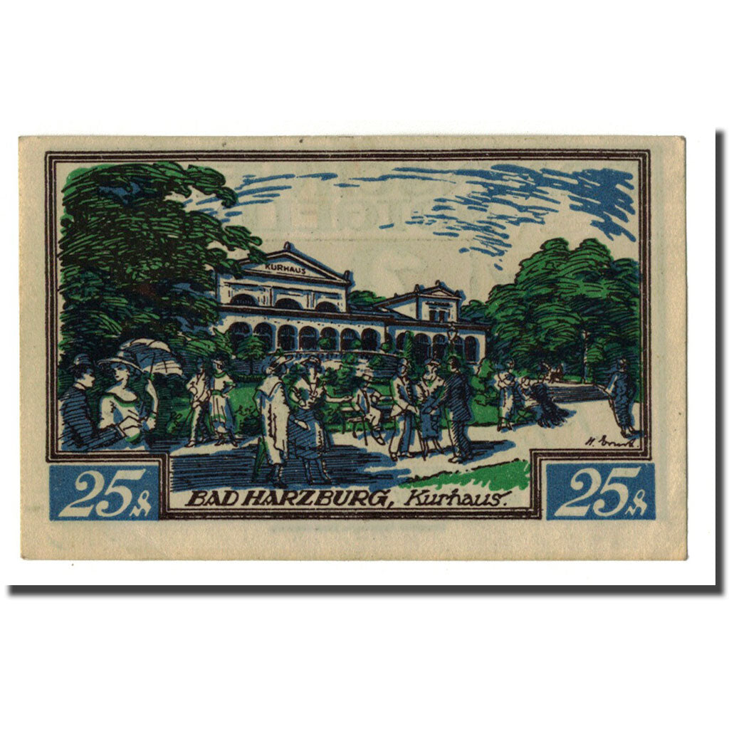 Banconote, Germania, Braunschweig, 25 Pfennig, personnage, 1921, 1921-05-01