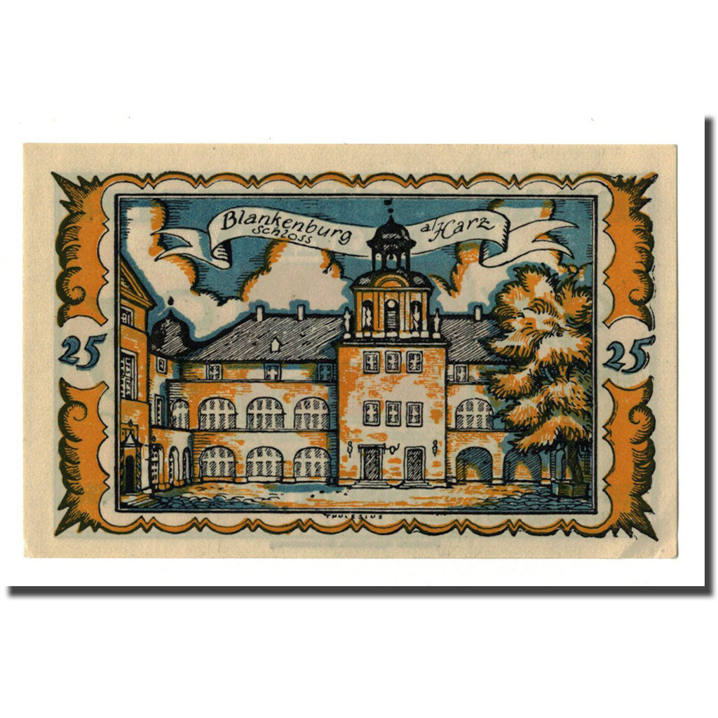 Billet, Allemagne, Braunschweig, 25 Pfennig, Clocher, 1921, 1921-05-01, SPL