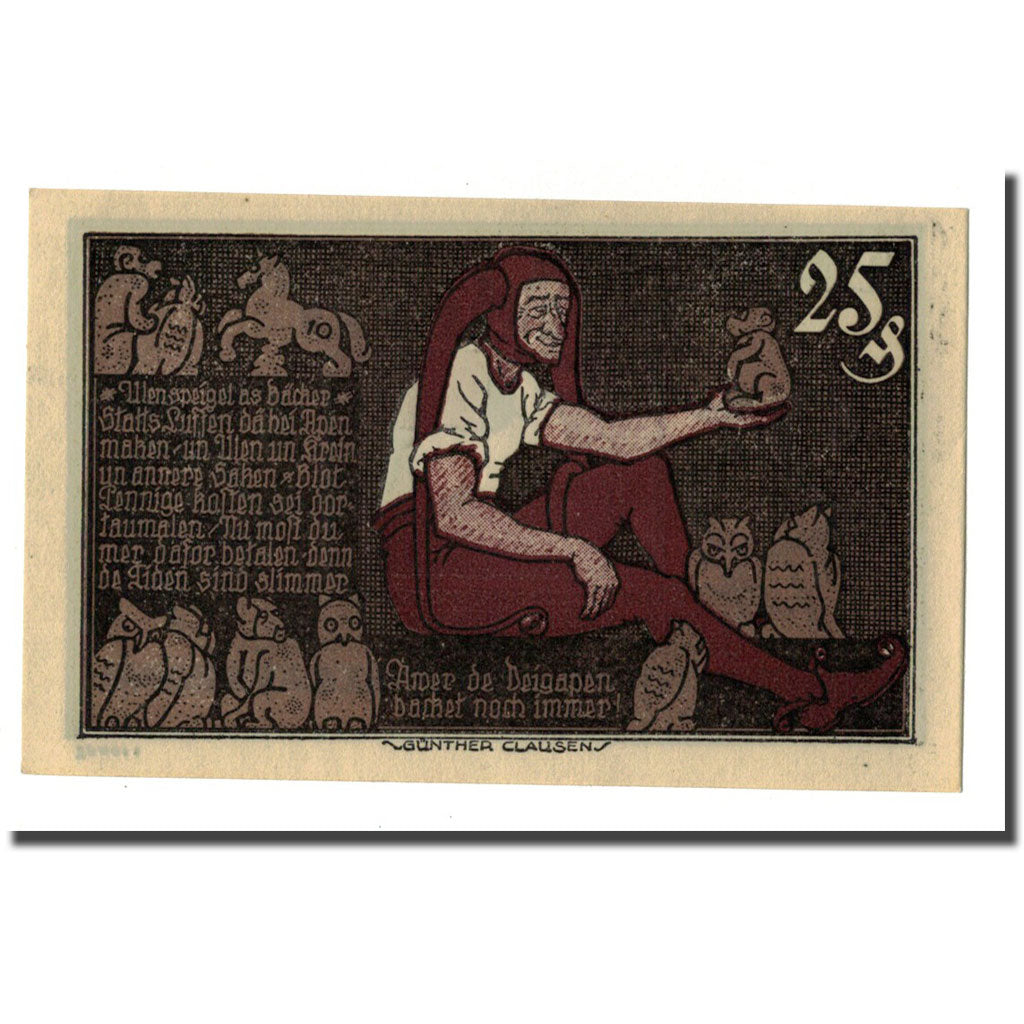 Biljet, Duitsland, Braunschweig, 25 Pfennig, personnage 4, 1921, 1921-05-01