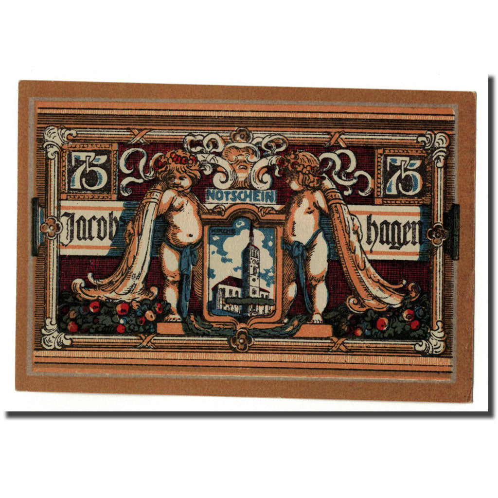 Billete, Alemania, Jacobshagen, 75 Pfennig, ange, 1920, SC, Mehl:651.2a