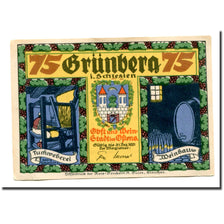 Banknote, Germany, Grunberg Stadt, 75 Pfennig, personnage, 1921, UNC(63)