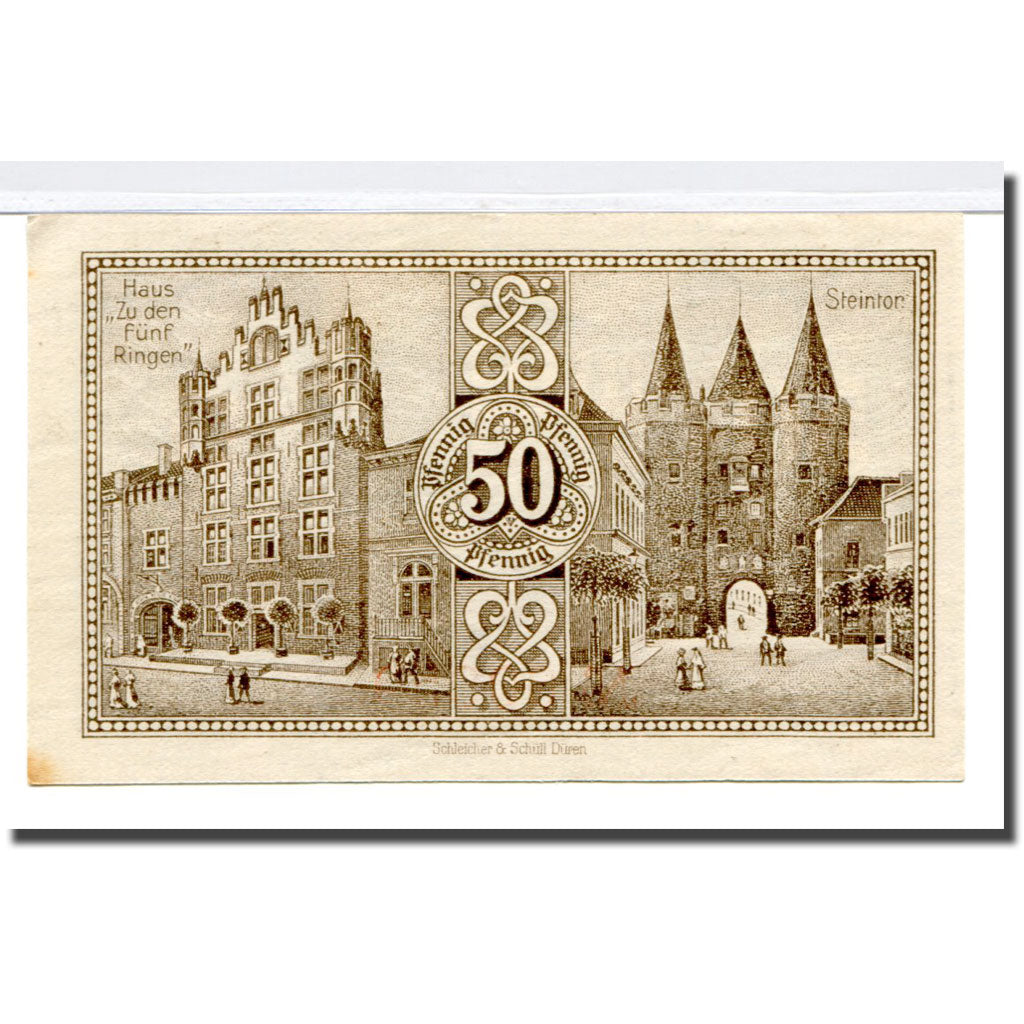 Banconote, Germania, Goch, 50 Pfennig, rue, 1921, 1921.06.01, SPL, Mehl:445.2a