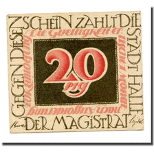 Banknote, Germany, Halle a.d. Saale, 20 Pfennig, personnage, 1921, UNC(63)