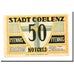 Banknote, Germany, Coblenz, 50 Pfennig, Eglise, 1921, 1921-05-01, UNC(63)