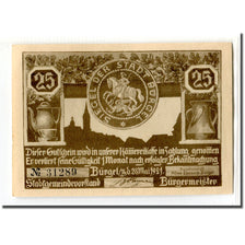 Banknot, Niemcy, Burgel Stadt, 25 Pfennig, personnage 1, 1921, 1921-05-28