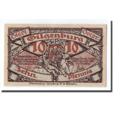 Banconote, Germania, Gilgenburg Stadt, 10 Pfennig, paysage 1, 1920, 1920-10-01