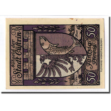 Banknote, Germany, Cüstrin, 50 Pfennig, Batiment, 1921, 1921-02-01, UNC(63)