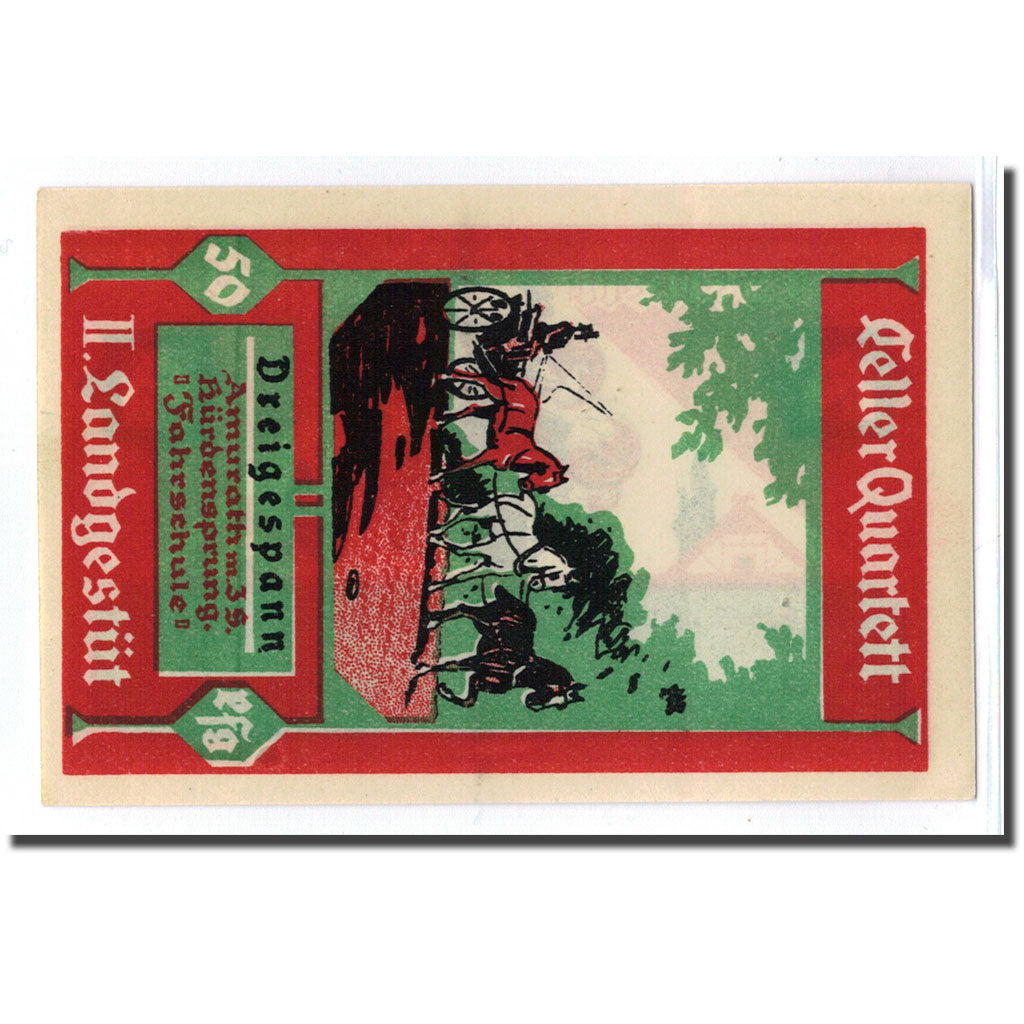 Geldschein, Deutschland, Celle, 50 Pfennig, calèche, 1922, UNZ-, Mehl:226.2a