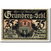Billet, Allemagne, Grunberg Stadt, 75 Pfennig, paysage, 1922, 1922-06-30, SPL