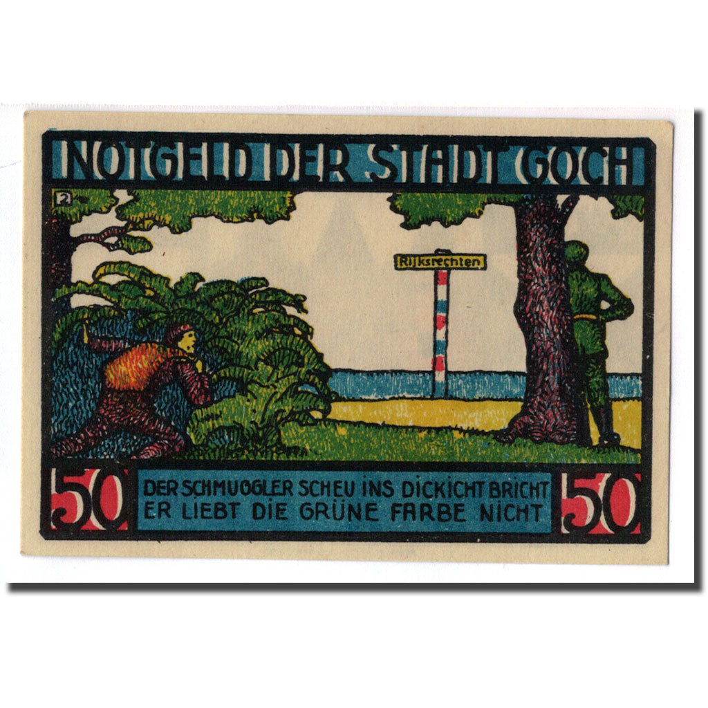 Banknote, Germany, Goch, 50 Pfennig, personnage, 1922, 1922-01-01, UNC(63)