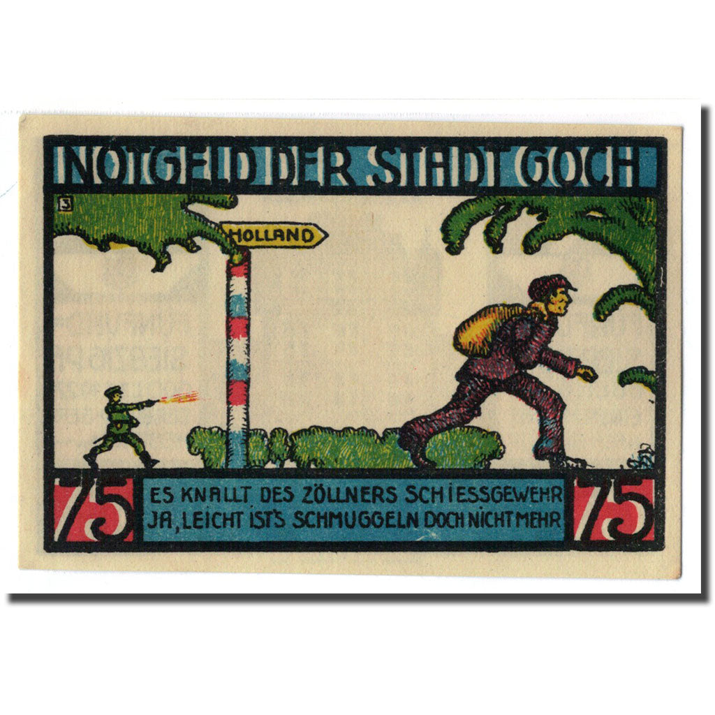 Banknote, Germany, Goch, 75 Pfennig, personnage 1, 1922, 1922-01-01, UNC(63)