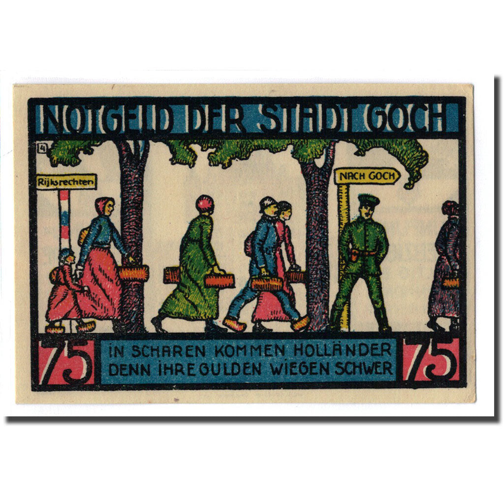 Billet, Allemagne, Goch, 75 Pfennig, personnage 3, 1922, 1922-01-01, SPL