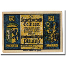 Banconote, Germania, Geldern Stadt, 75 Pfennig, chevalier, 1922, SPL