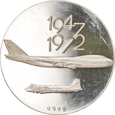 Switzerland, Medal, 25 Jahre Schweizerischer Nordatlantik-Luftverkehr, Aviation