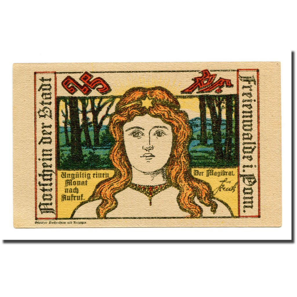 Banknote, Germany, Freienwalde Stadt, 25 Pfennig, personnage, 1922, UNC(63)