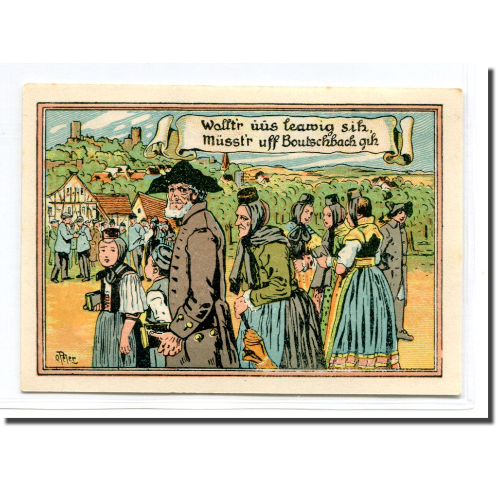 Banknote, Germany, Butzbach, 25 Pfennig, personnage, 1921, 1921-05-06, UNC(63)