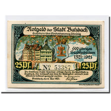 Banconote, Germania, Butzbach, 25 Pfennig, personnage 5, 1921, 1921-05-06, SPL