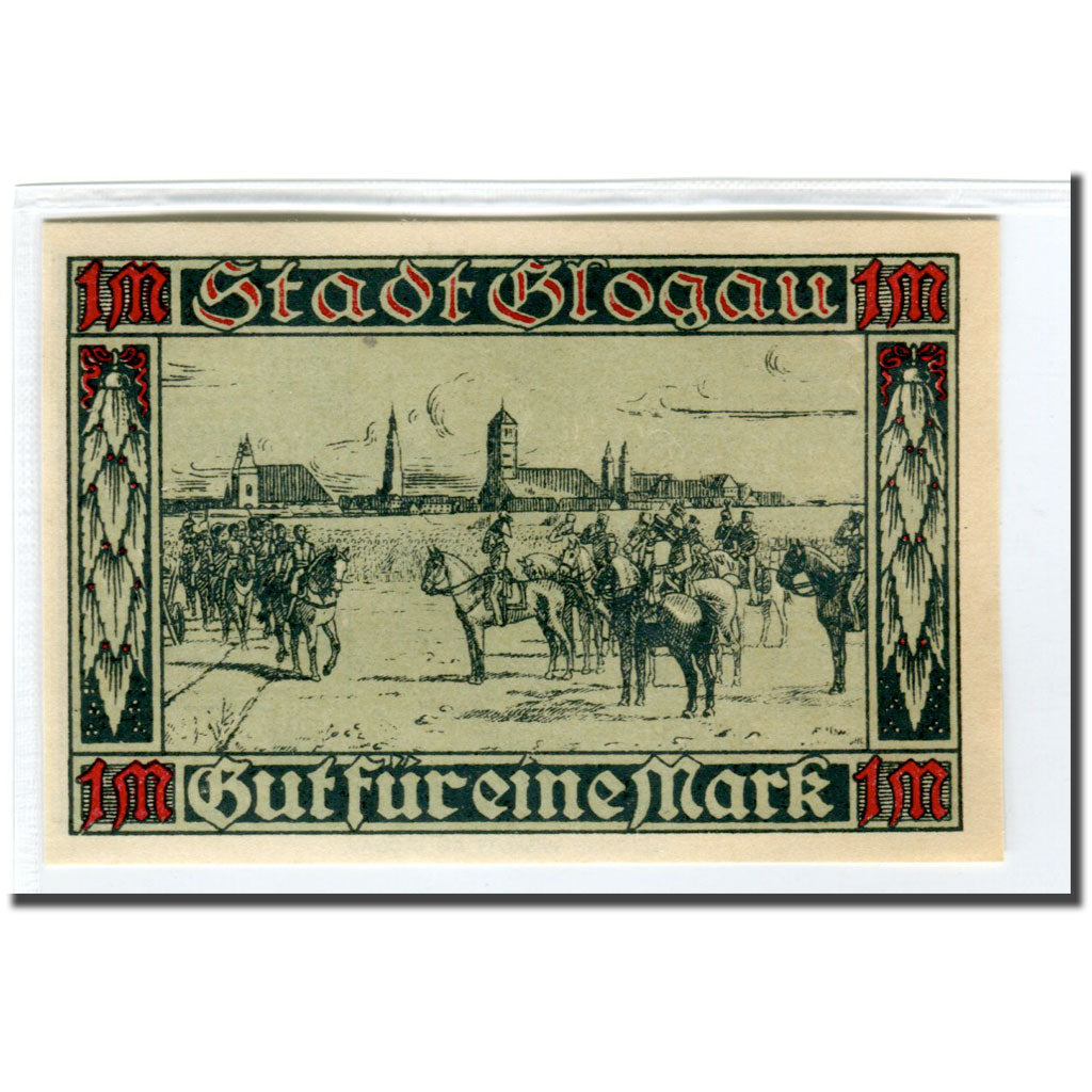 Banknot, Niemcy, Glogau Stadt, 1 Mark, personnage, 1920, 1920-12-01, UNC(63)
