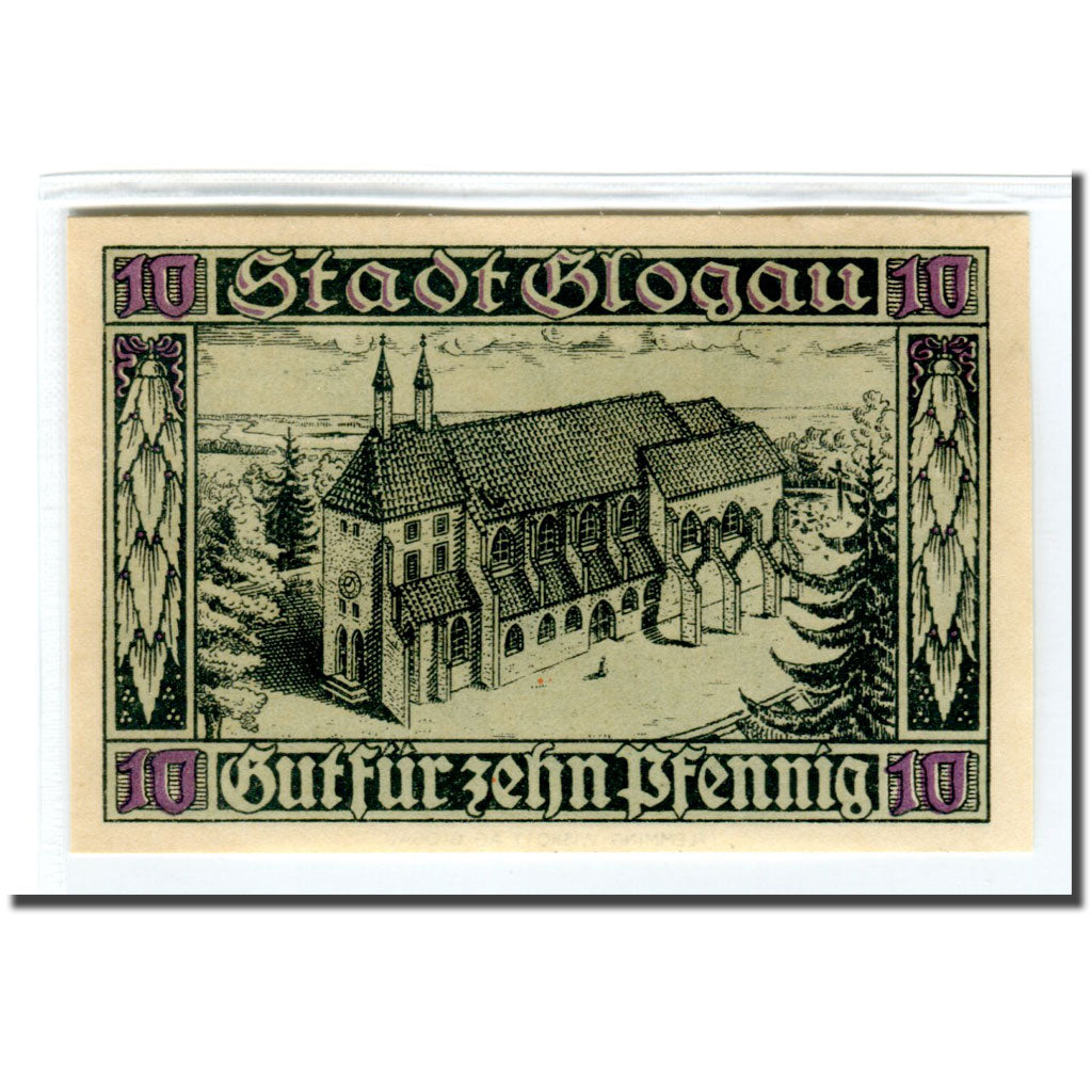 Banconote, Germania, Glogau Stadt, 1 Mark, Eglise, 1920, 1920-12-01, SPL