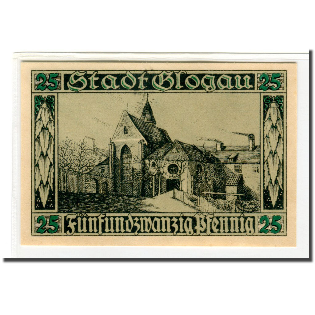 Billet, Allemagne, Glogau Stadt, 1 Mark, Batiment, 1920, 1920-12-01, SPL