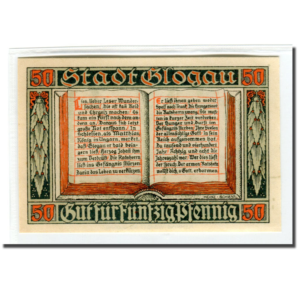 Banknot, Niemcy, Glogau Stadt, 1 Mark, Texte, 1920, 1920-12-01, UNC(63)