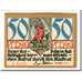 Banknot, Niemcy, Kahla, 50 Pfennig, personnage 1, 1921, Undated, UNC(63)