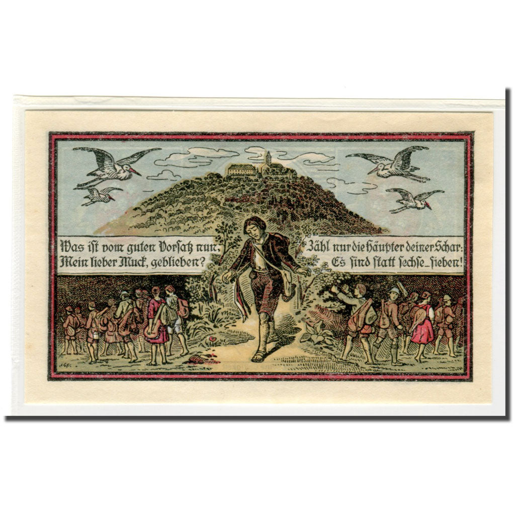 Banknote, Germany, Kahla, 75 Pfennig, personnage 2, 1921, 1921-08-15, UNC(63)