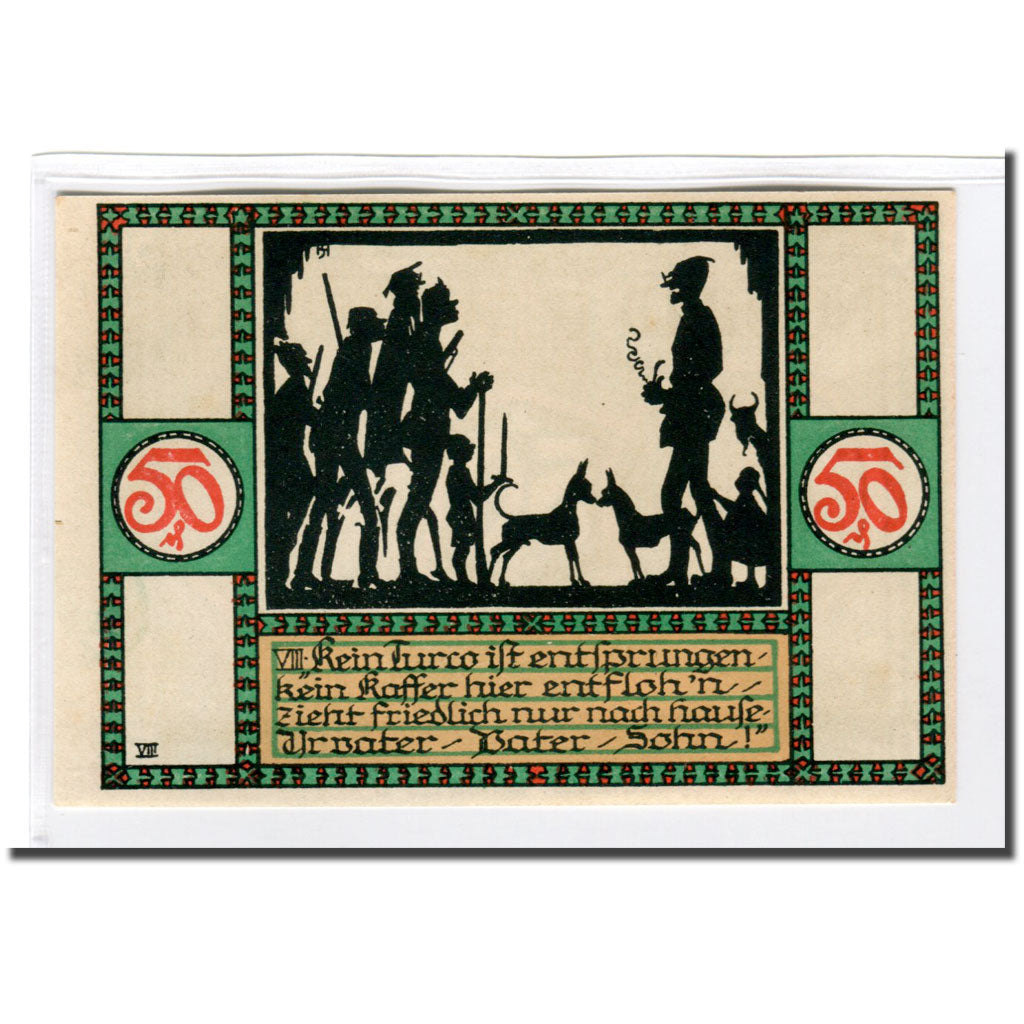 Banknote, Germany, Zörbig, 50 Pfennig, personnage 2, 1921, 1921-09-30, UNC(63)