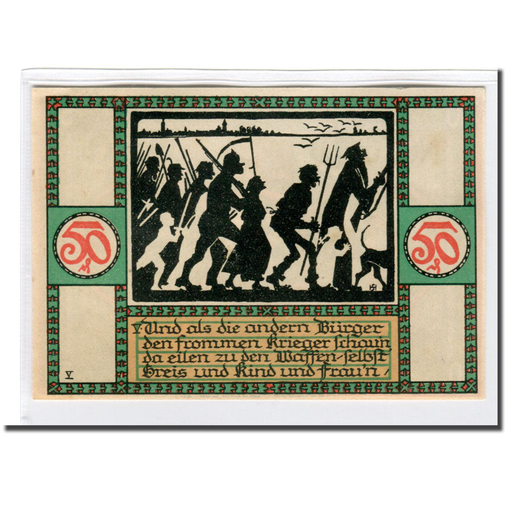 Banconote, Germania, Zörbig, 50 Pfennig, personnage 5, 1921, 1921-09-30, SPL