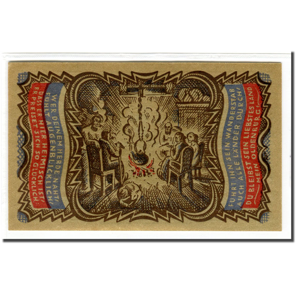 Billete, Alemania, Oldenburg, 50 Pfennig, personnage, 1921, SC, Mehl:1017.1
