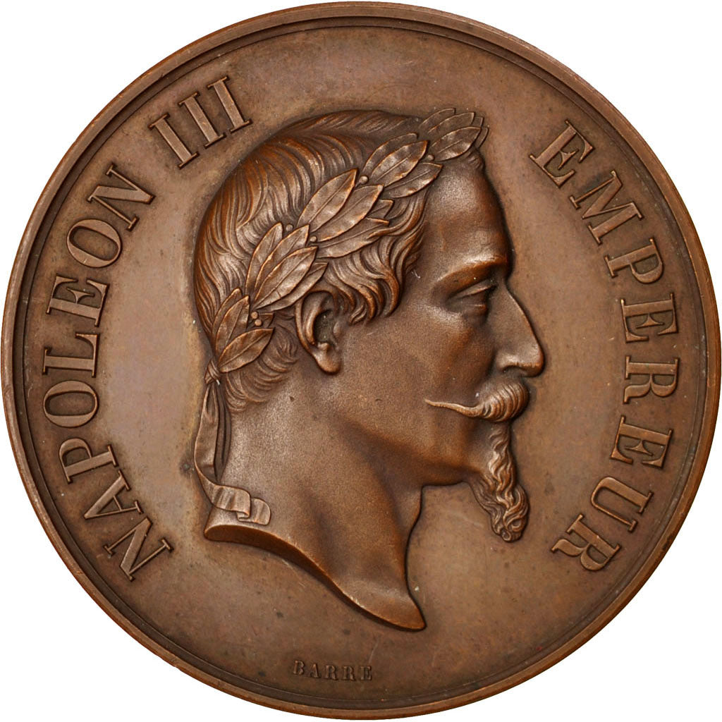 Francia, Medal, Second French Empire, Medicine, Barre, SPL-, Rame