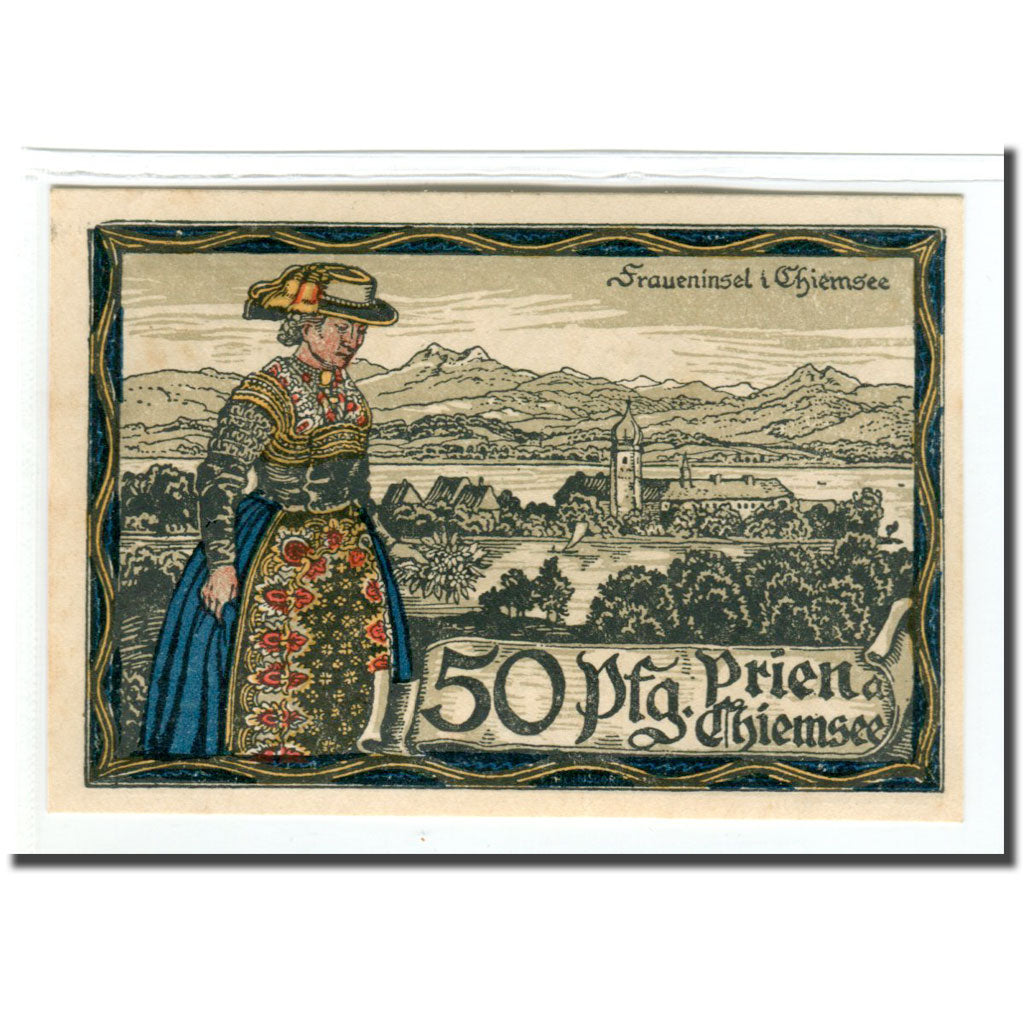Banknote, Germany, Prien, 50 Pfennig, personnage, 1920, 1920-12-01, UNC(63)