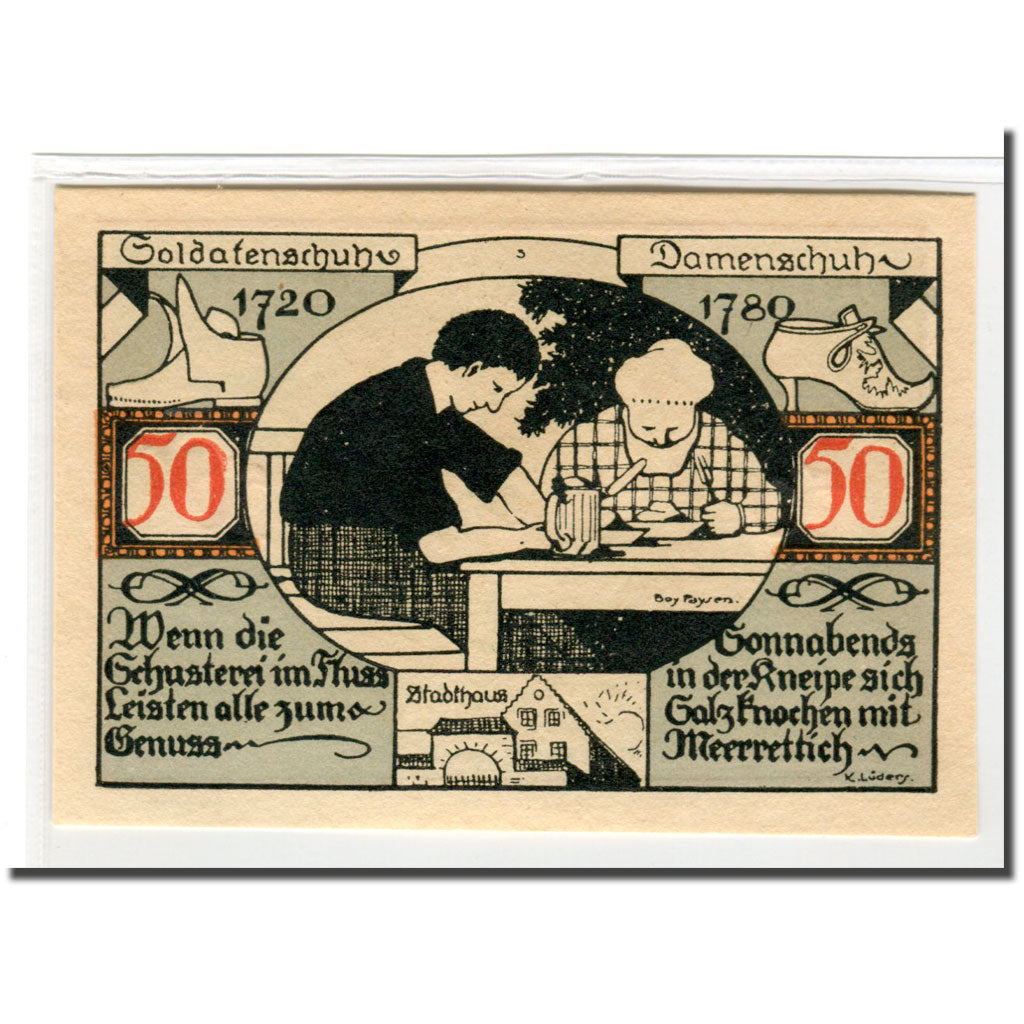 Billete, Alemania, Weissenfels, 50 Pfennig, personnage 1, 1921, EBC, Mehl:1403.2