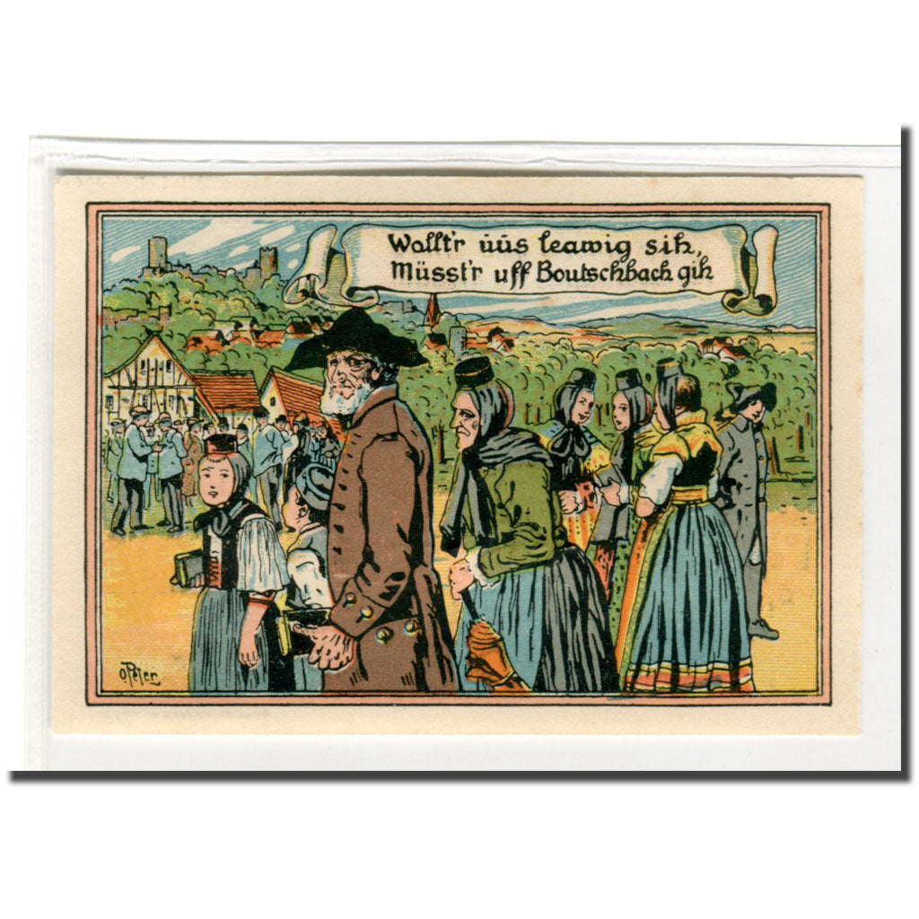 Banconote, Germania, Butzbach, 25 Pfennig, personnage, 1921, 1921-05-06, SPL