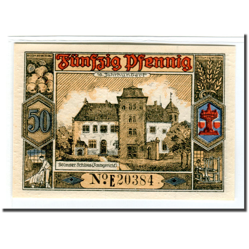 Billete, Alemania, Butzbach, 50 Pfennig, batiment 2, 1921, 1921-05-06, SC