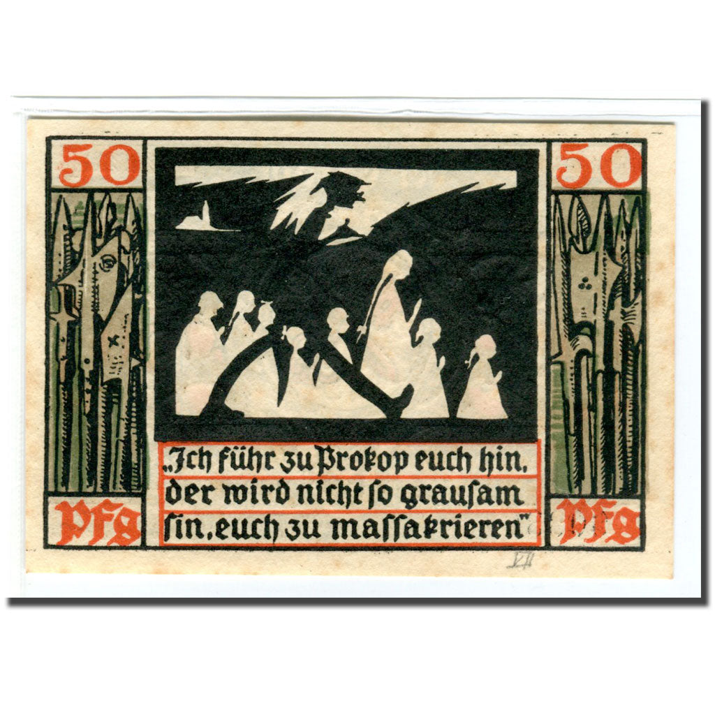 Banknote, Germany, Naumburg a.S. Stadt, 50 Pfennig, personnage 1, 1920, UNC(63)