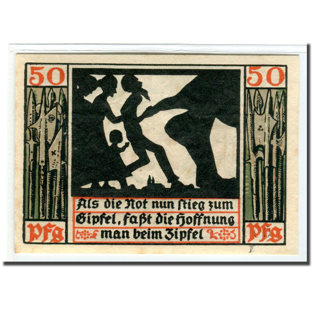 Banknote, Germany, Naumburg a.S. Stadt, 50 Pfennig, personnage 2, 1920, UNC(63)