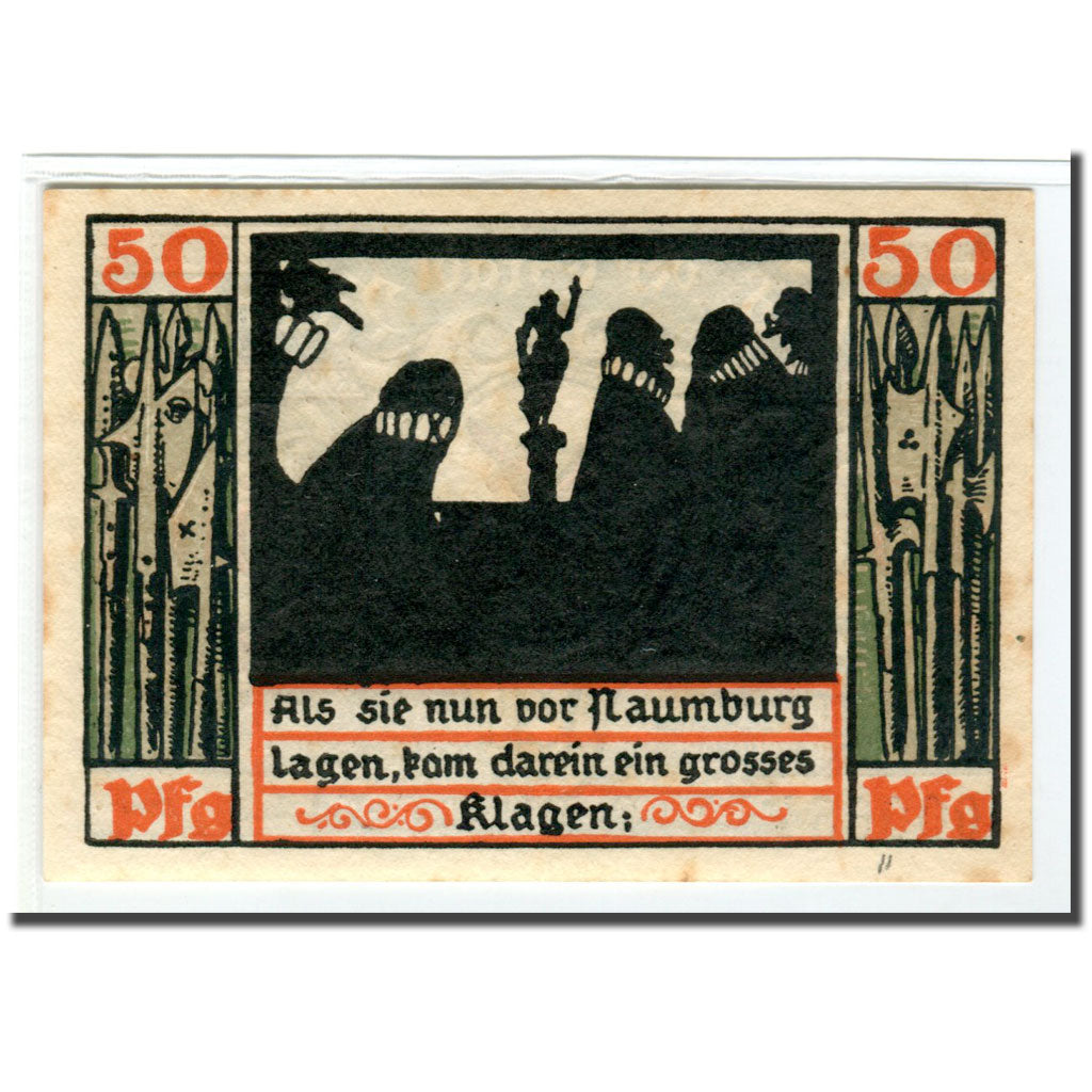 Banknot, Niemcy, Naumburg a.S. Stadt, 50 Pfennig, personnage 7, 1920, Undated
