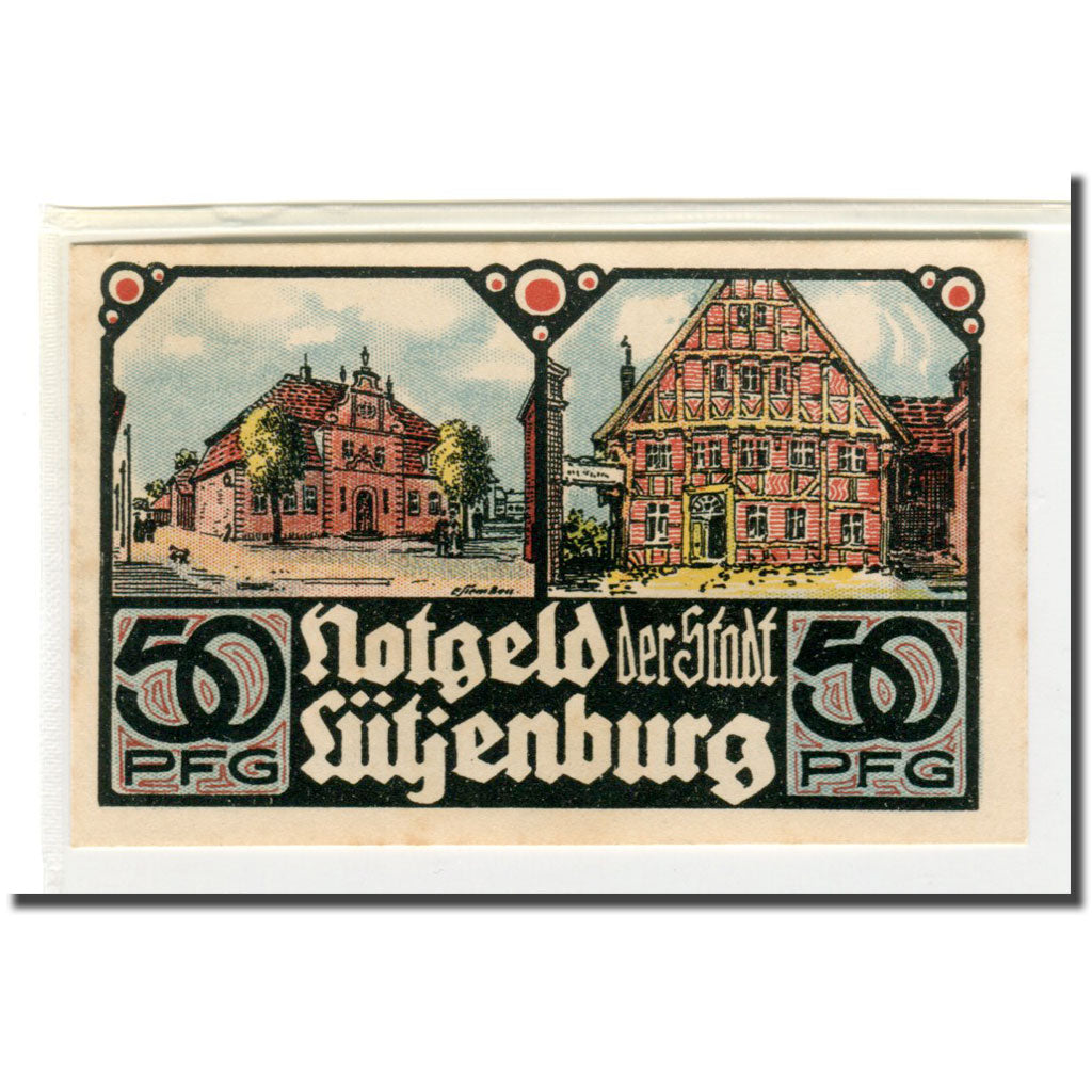 Billete, Alemania, Lutjenburg, 50 Pfennig, batiment 1, 1921, 1921-03-02, SC