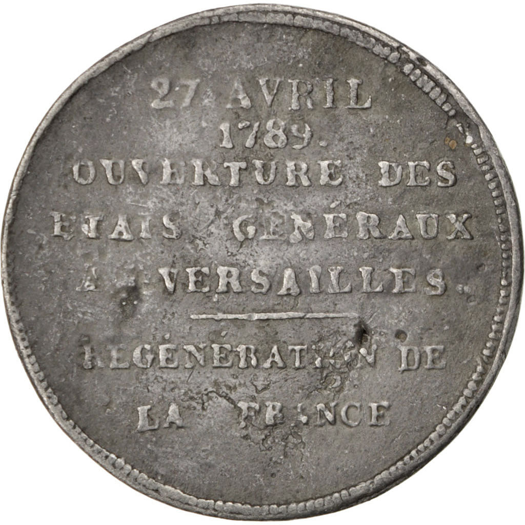 FRANCE, Politics, Society, War, End of Monarchy, Medal, AU(50-53), Tin, 36,...
