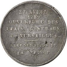 FRANCE, Politics, Society, War, End of Monarchy, Medal, AU(50-53), Tin, 36,...