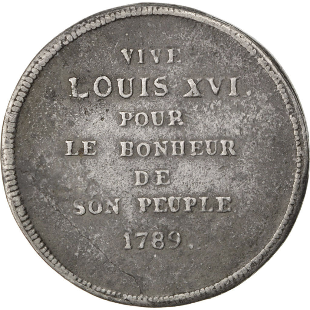 FRANCE, Politics, Society, War, End of Monarchy, Medal, AU(50-53), Tin, 36,...
