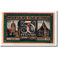 Billete, Alemania, Bitterfeld Stadt, 50 Pfennig, dirigeable, 1921, SC