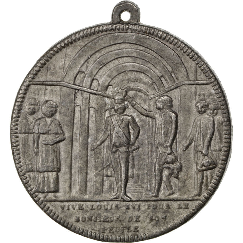 FRANCE, Politics, Society, War, End of Monarchy, Medal, AU(50-53), Tin, 44,...