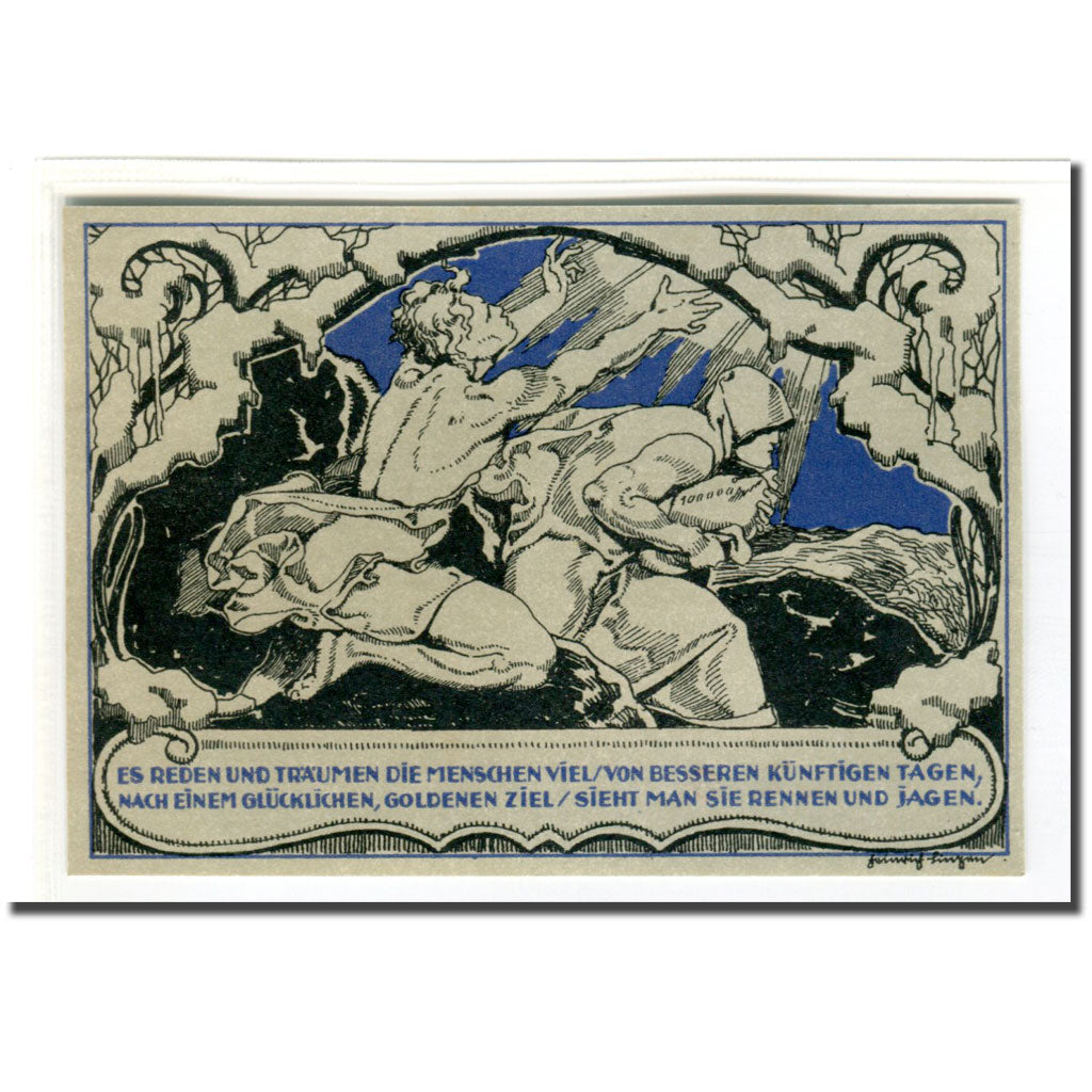 Biljet, Duitsland, Weimar, 50 Pfennig, personnage, 1921, 1921-03-01, SPL