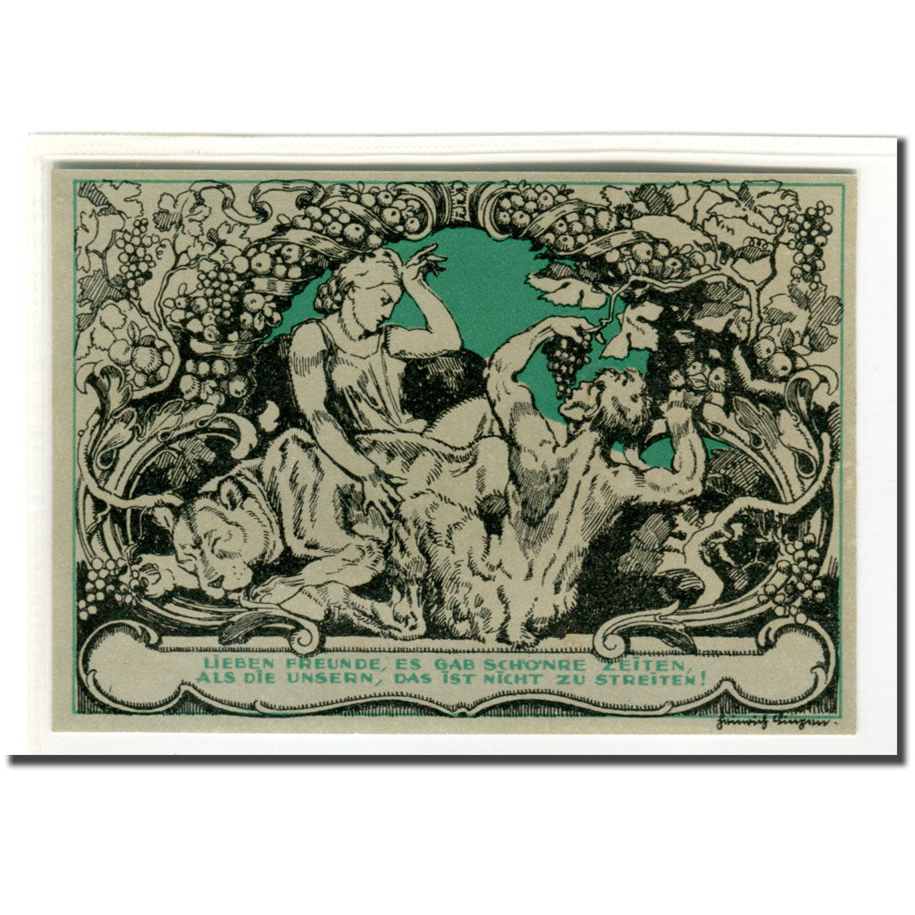 Biljet, Duitsland, Weimar, 50 Pfennig, personnage 2, 1921, 1921-03-01, SPL