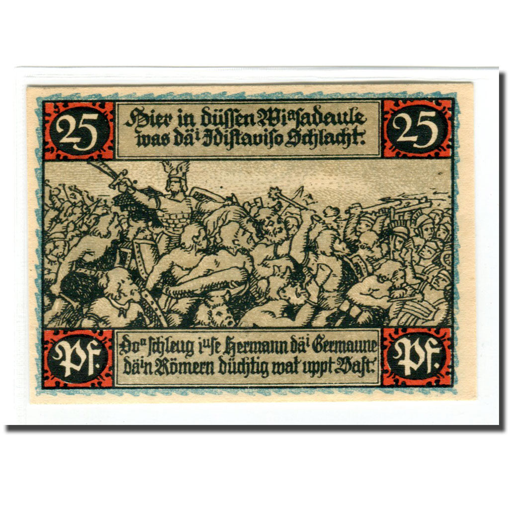 Biljet, Duitsland, Eisbergen, 25 Pfennig, personnage 1, 1921, SPL, Mehl:317.1a