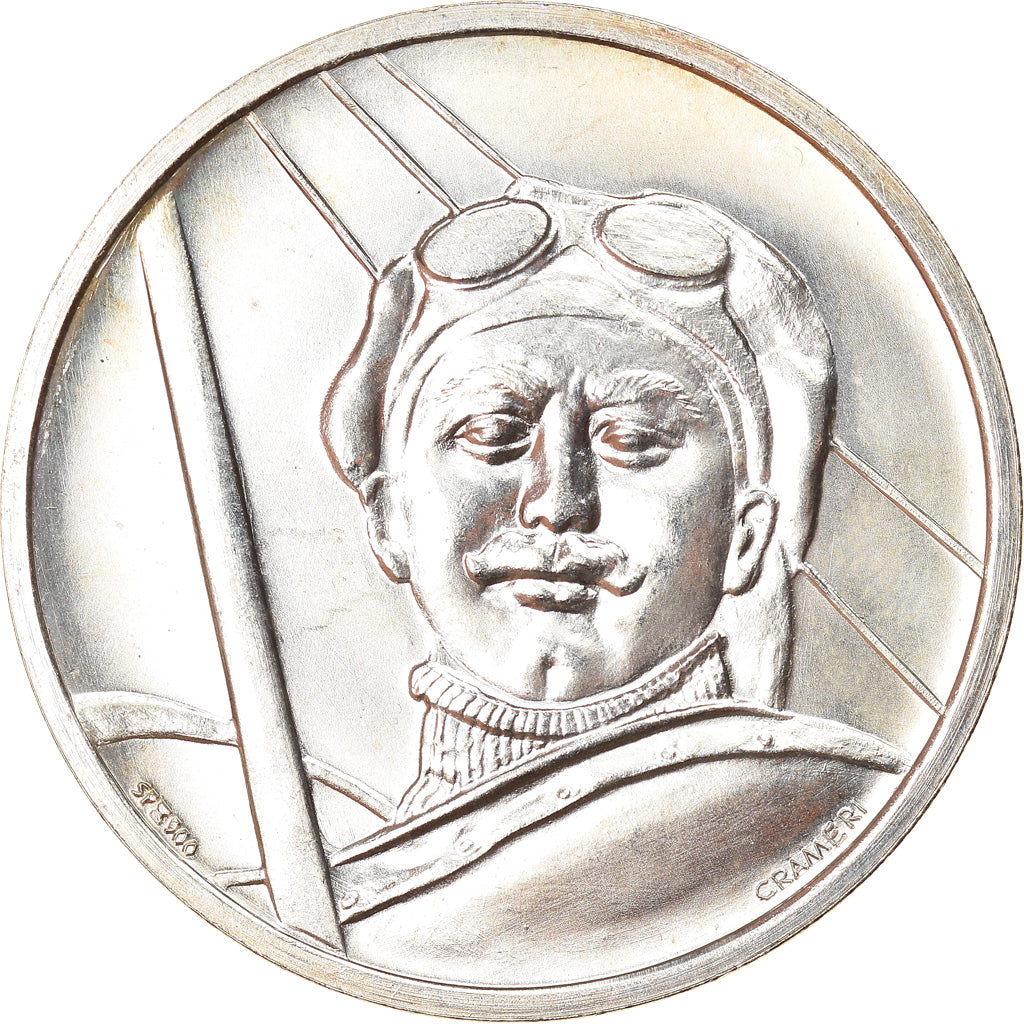 Switzerland, Medal, Oscar Eider, 50 Jahre, Aviation, 1969, MS(63), Silver